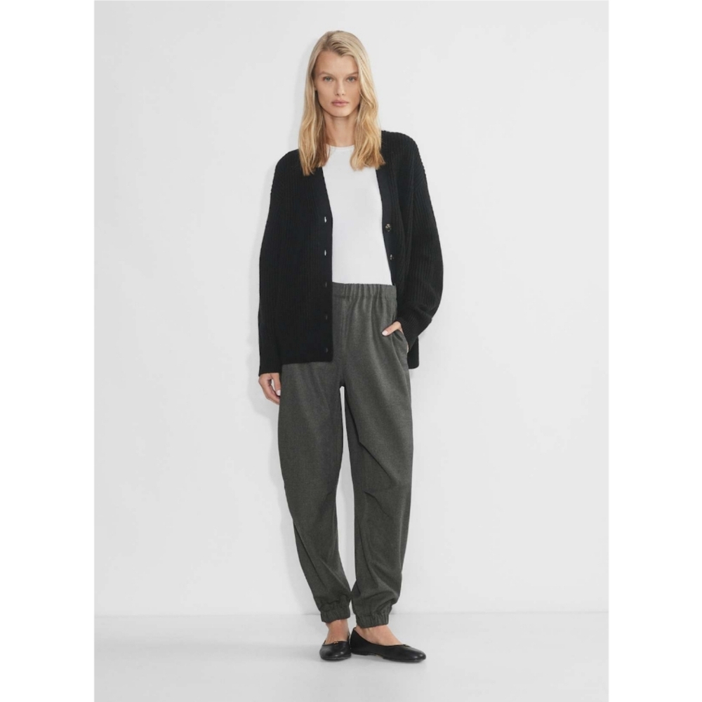 🆕️ Wilfred Aritzia Eugene Jogger Heather Charcoal Gray Mid Rise Size 6